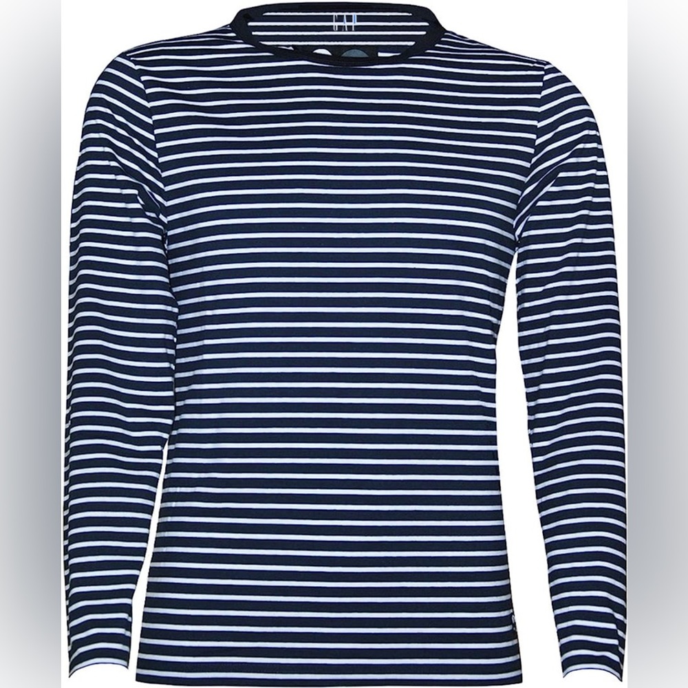 Navy Striped Long sleeve shirt